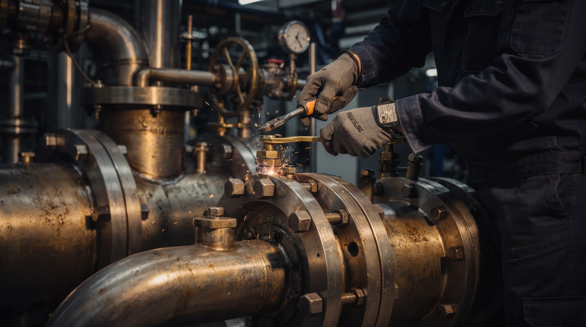 On-site repair of industrial equipment